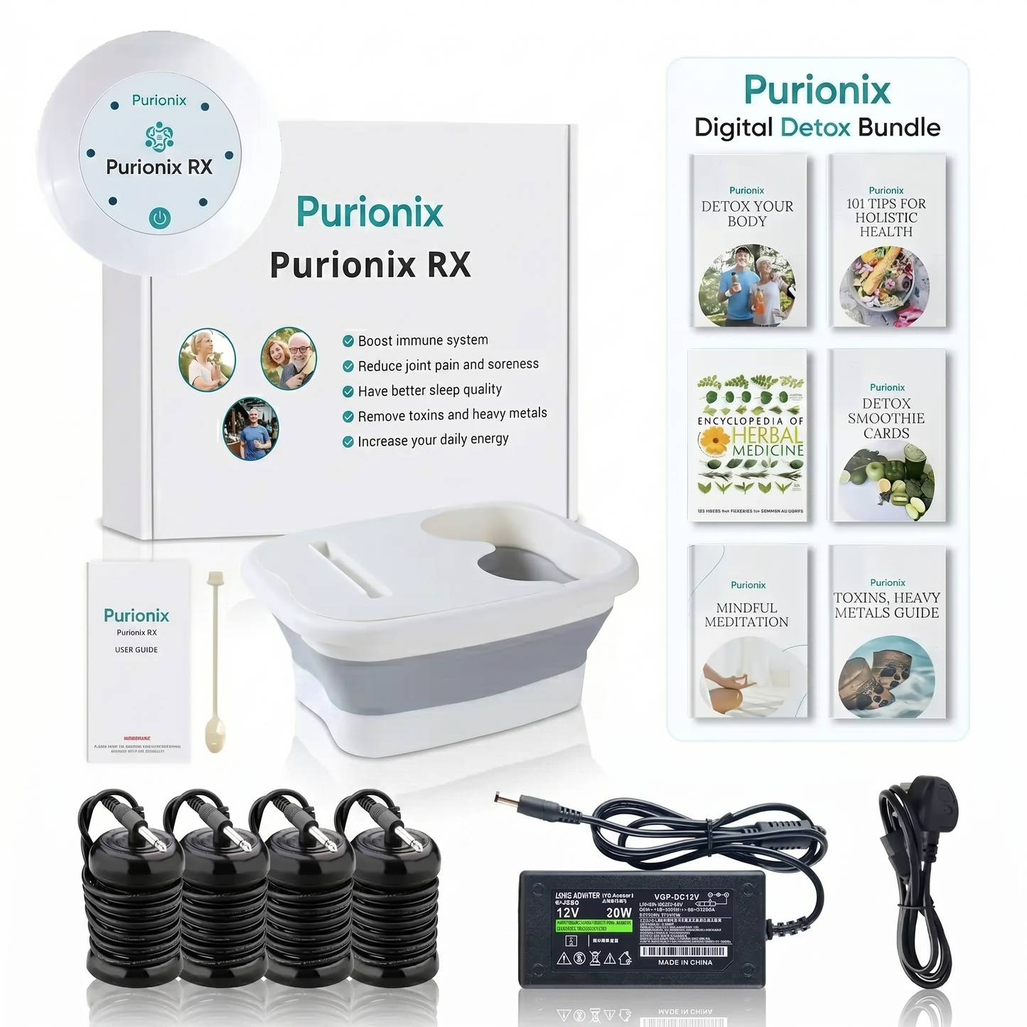 Purionix RX — Ionic Foot Detox System 2.0